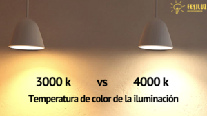 Iluminación 3000K vs 4000k