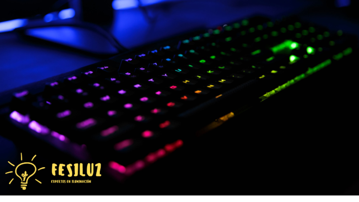 luces LED teclado