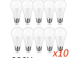 Pack de 10 Bombillas LED (E27, E14 o B22) - Diferentes potencias y temperaturas de color